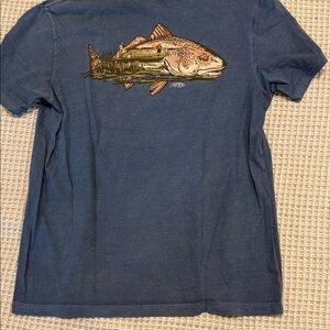 AFTCO Navy Fish Graphic Tee
